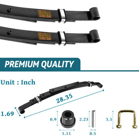 iLSKW rubber bushings for EZGO TXT rear reduce vibration and wear.