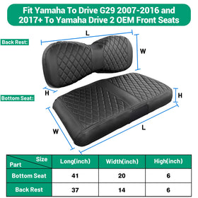 iLSKW diamond stripe design adds style to golf cart seats