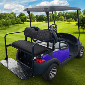 iLSKW seat cover protects original upholstery while enhancing cart appearance.