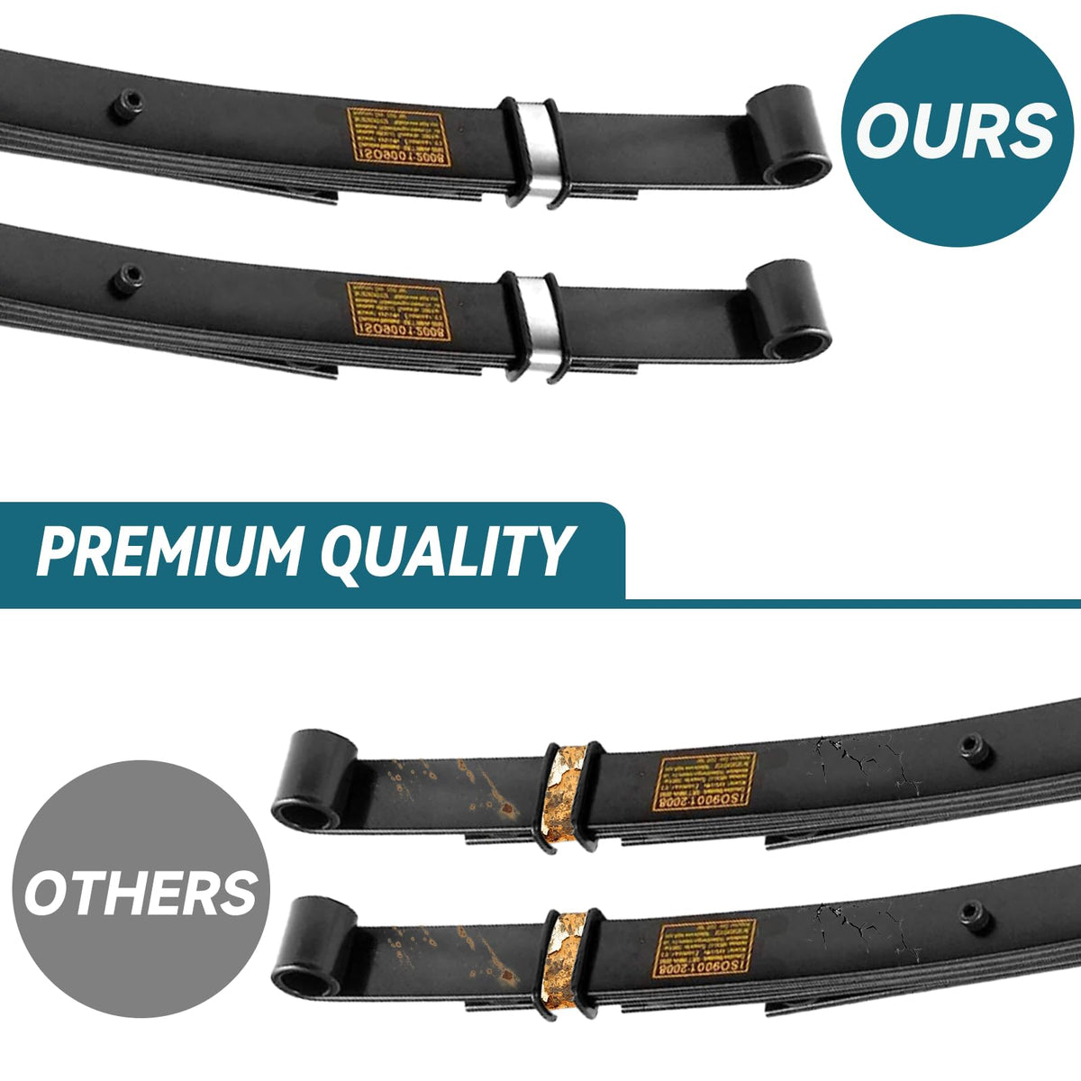 iLSKW sleeves for EZGO rear springs ensure smooth alignment.