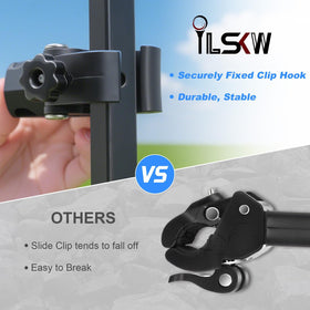 iLSKW tool-free installation fits round, oval, and square rails for fast setup.