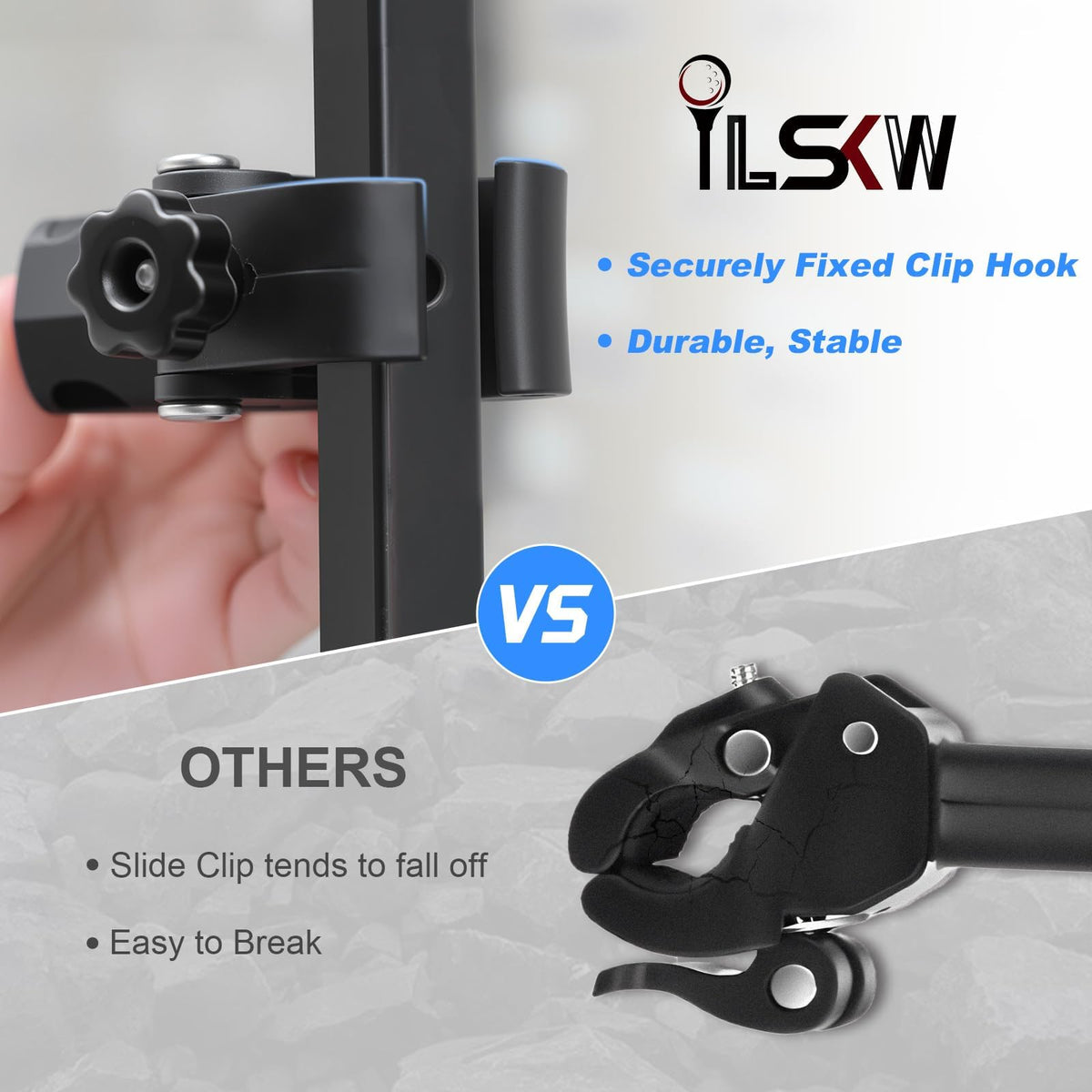 iLSKW tool-free installation mount saves time on tubes of various sizes