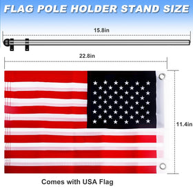 iLSKW USA flag 12x18 included for immediate patriotic display