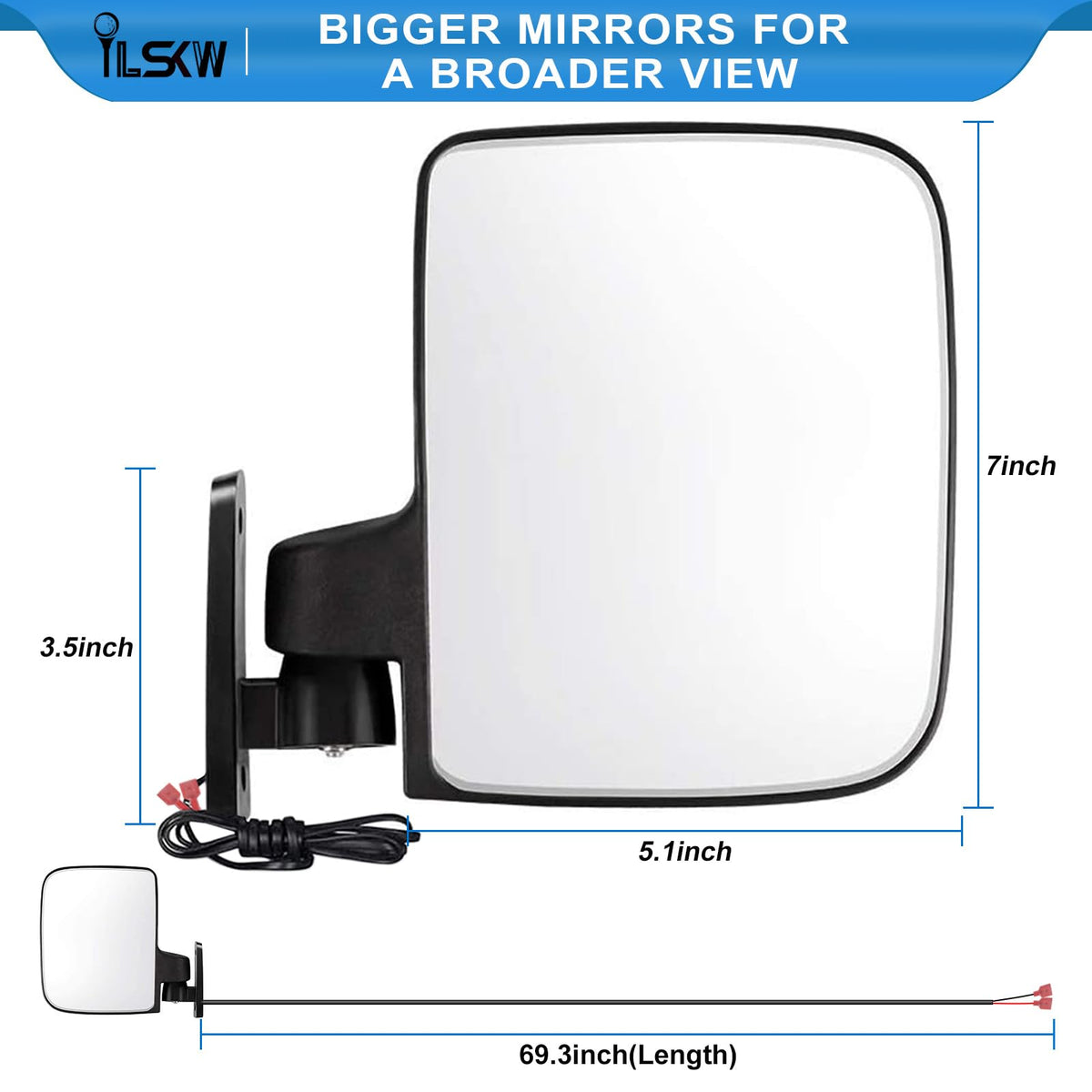 iLSKW mounting kit included simplifies hollow and solid bar installation.