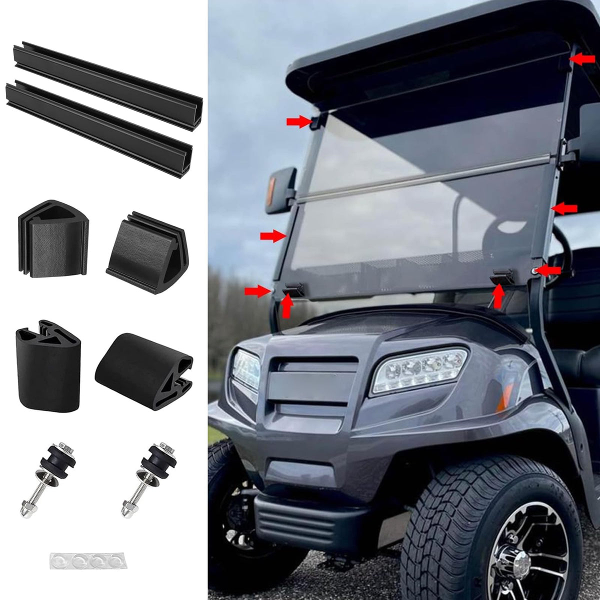 ILSKW Windshield bottom clips offer dependable bottom attachment (glue not included)