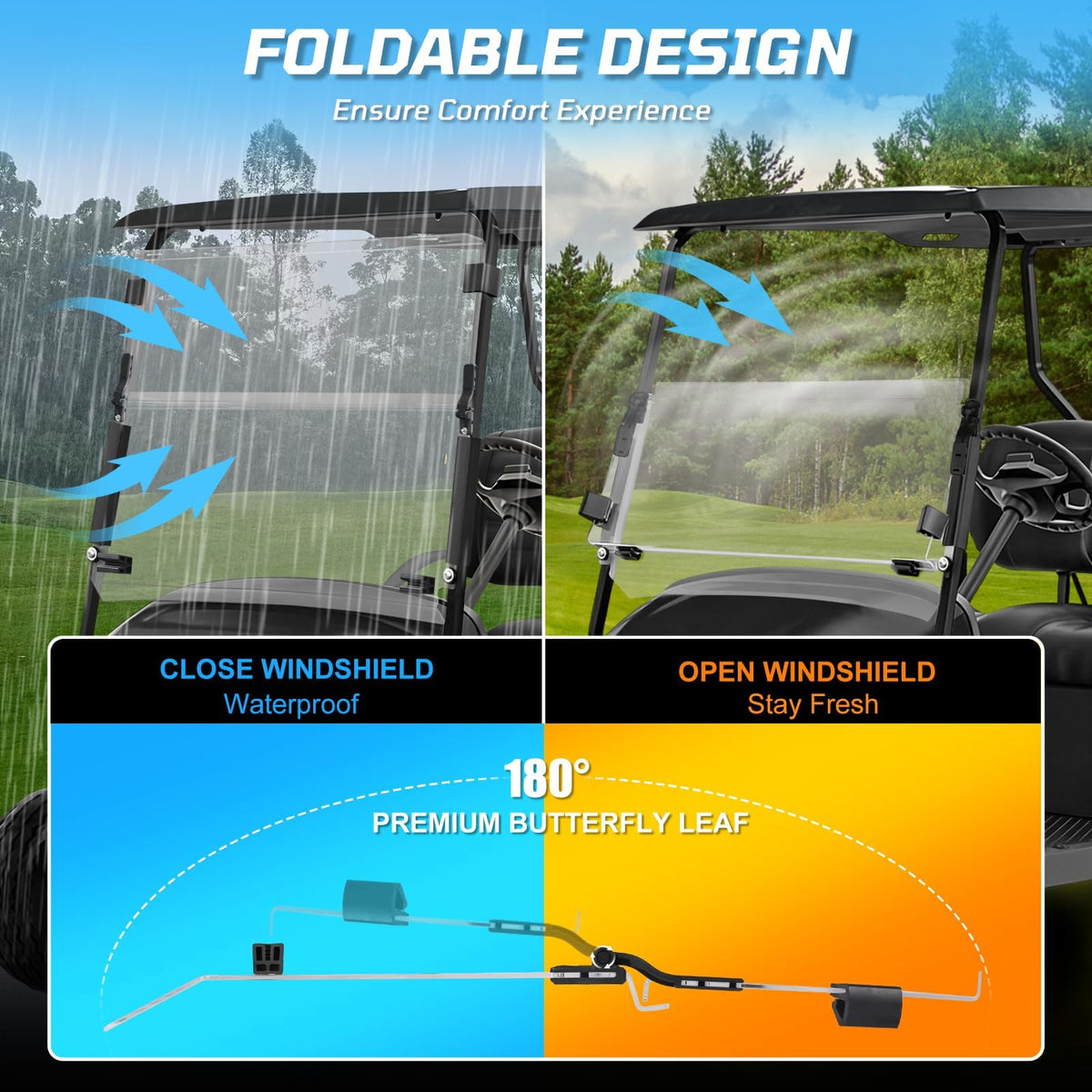 iLSKW windshield installs in minutes with no tools required