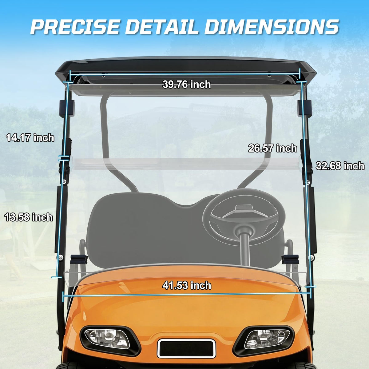iLSKW windshield provides UV protection and anti-glare for comfortable driving