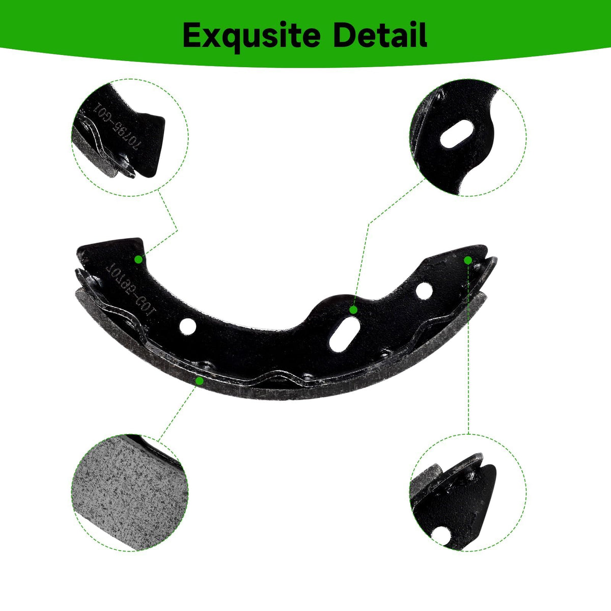 iLSKW Workhorse 800 Gas brake shoes, reliable retrofit for older carts.