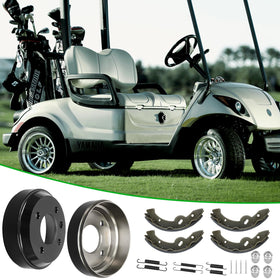 iLSKW brake kit in use on a golf cart, improved braking potential.
