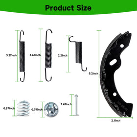 iLSKW Yamaha G14/G16/G19 brake shoes, precise fit and dependable stop.