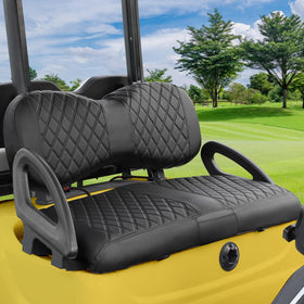iLSKW Yamaha G29 front-backrest seat cover close-up with durable PVC leather
