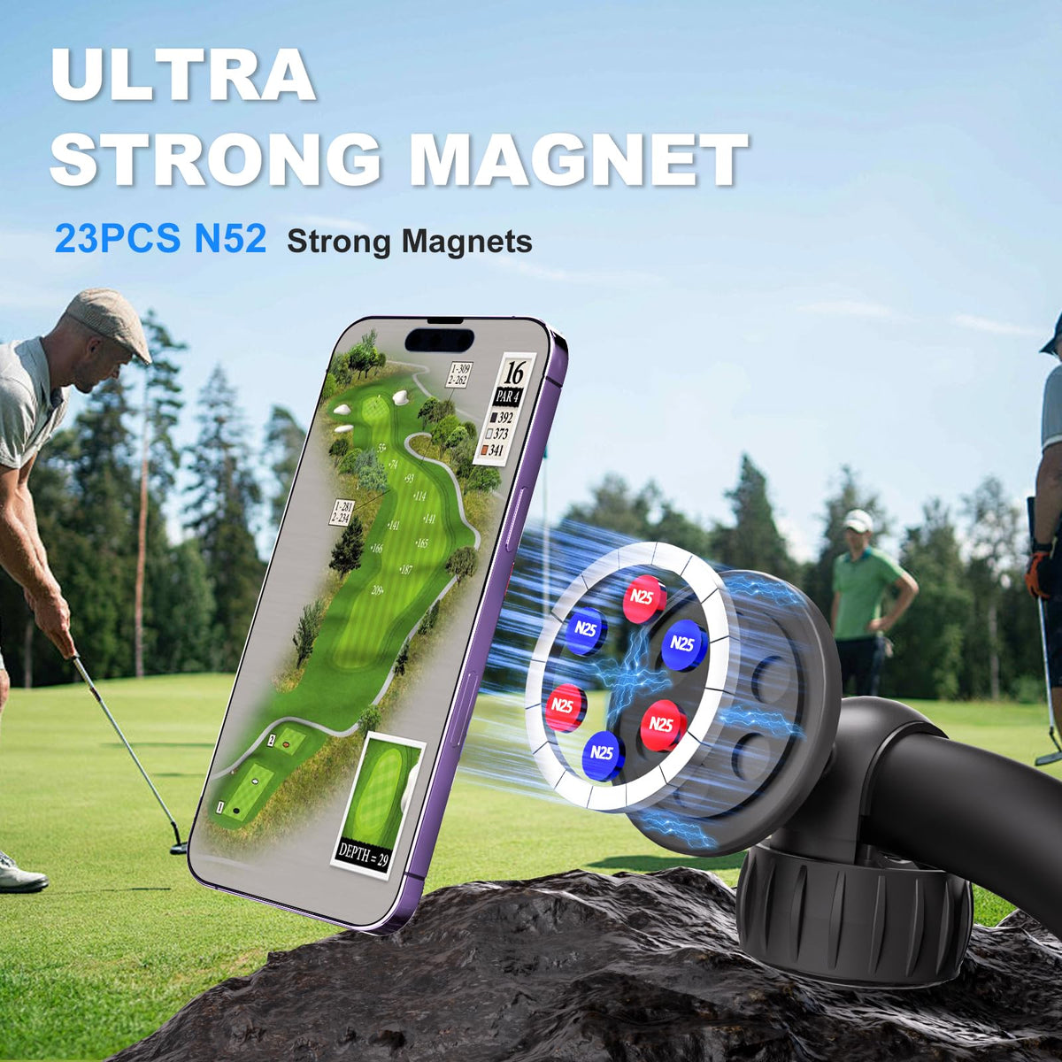 iLSKW 360-degree rotatable mount enables GPS viewing from any angle.