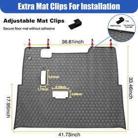 iLSKW floor mat for EZGO TXT resists wear and keeps grip