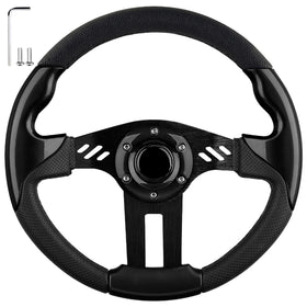 iLSKW universal golf cart steering wheel with sleek grip for easier turning
