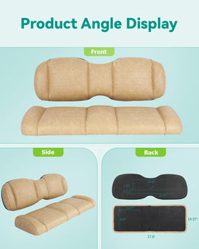 ILVGOLF rear seat back cushion close-up showing comfort