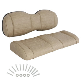 ILVGOLF universal rear cushion backrest in stone for EZGO/Club Car; enhanced comfort and support.