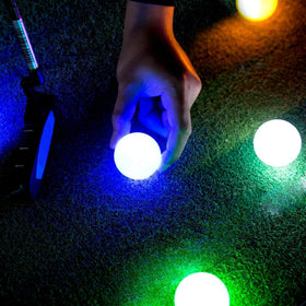 ILYSport glow-in-the-dark ball requires no charger and lights automatically on impact.