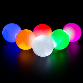 ILYSport LED glow golf ball blue for night play with bright visibility.