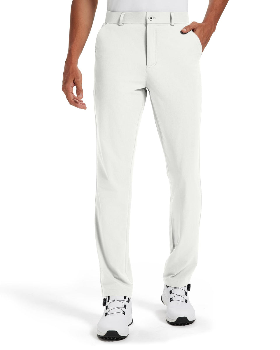 Vytroon Mens Golf Pants - All-Day Stretch Chinos, Water-Resistant, Quick-Dry, 4 Pockets (30-34 Inseams)