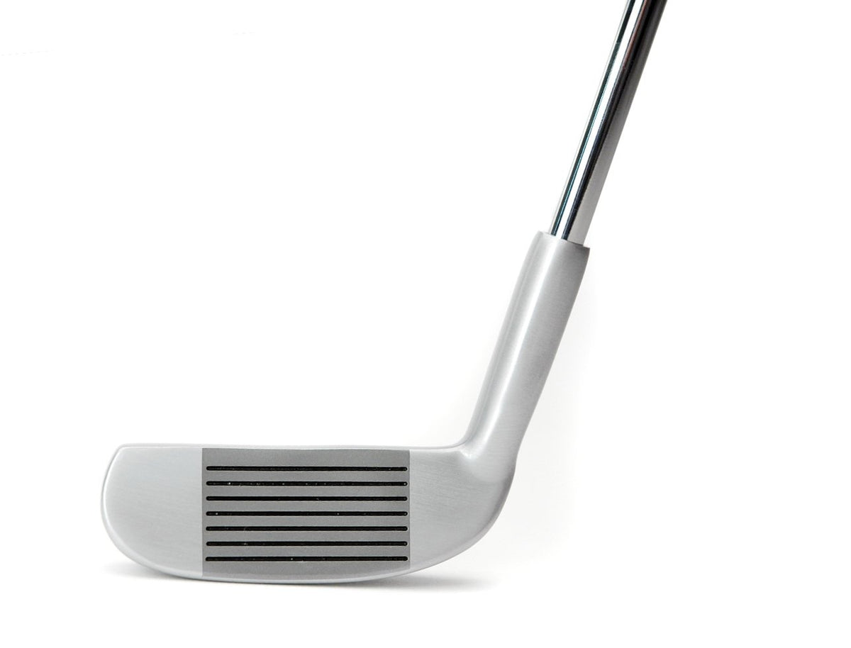 Pinemeadow Two Way Chipper double-faced head enables versatile play.