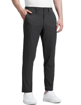 CRZ YOGA Men's All Day Comfy Golf Pants - Ink Gray, 30W x 28L, Quick-Dry Lightweight Trousers with Pockets