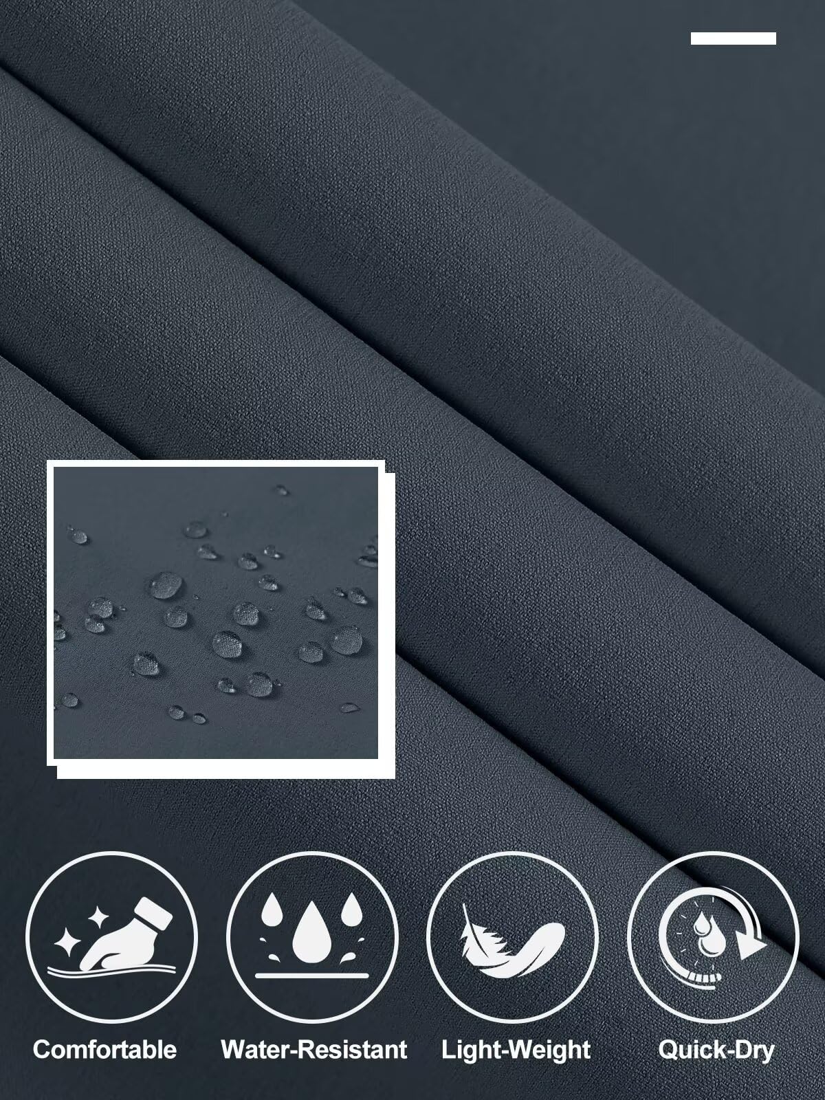 QPNGRP LronGrey pants zip fly closure for easy on/off