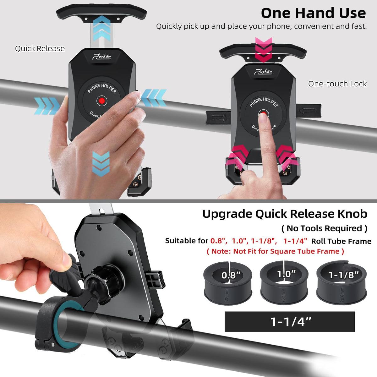 Roykaw 360° joint provides versatile angle adjustment on cart