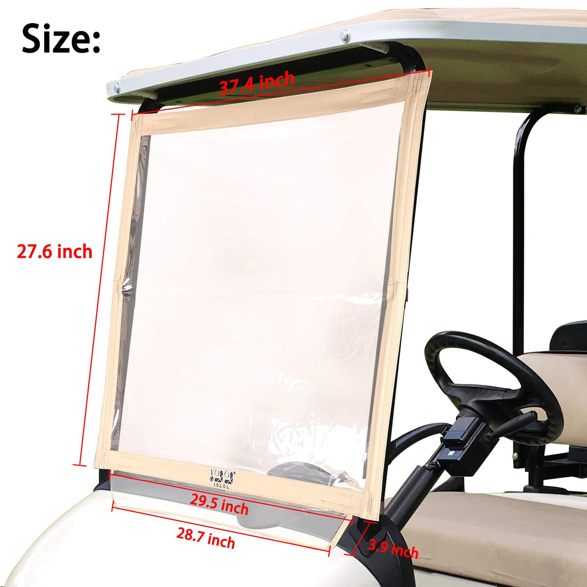 10L0L EZGO RXV rolls up for easy storage in your golf bag