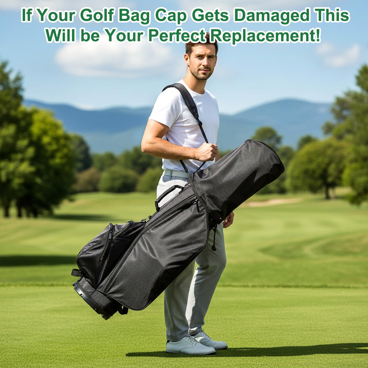 IMengjbang stand bag cover shown on course protecting gear