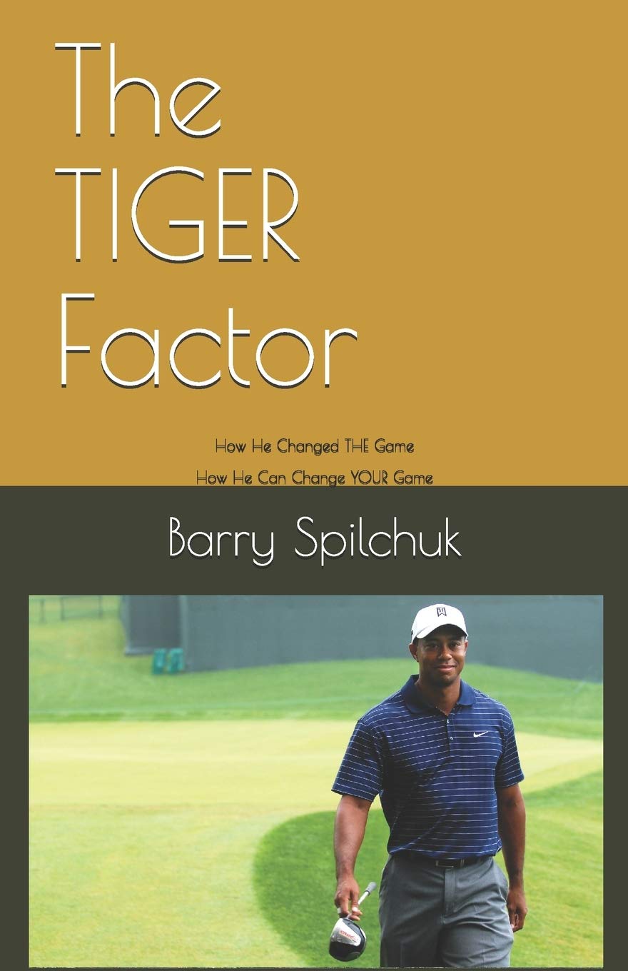 Independently Published Tiger Factor book cover inspires golfing strategy and personal motivation