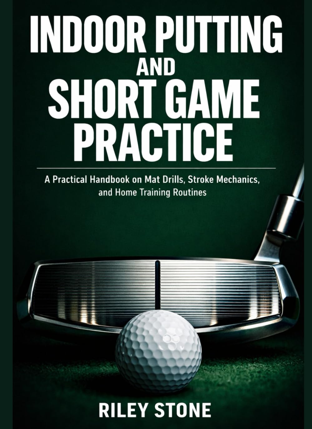 Indoor Putting Handbook: mat drills for home practice to improve stroke consistency.