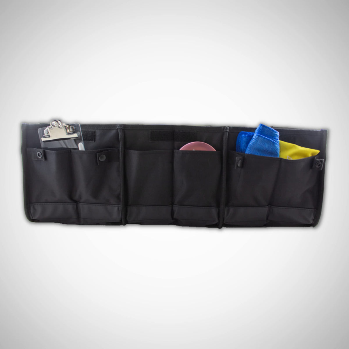 Infinite Discs tote supports multi-use storage for discs and accessories.