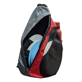 Infinite Discs Slinger Bag front pocket for essentials.