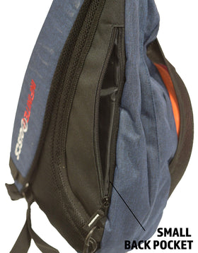 Infinite Discs Slinger Deluxe back pocket secures keys and phone during rounds