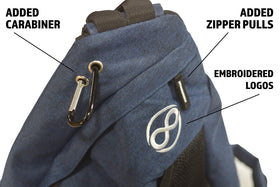 Back pocket secures keys and small essentials during rounds.