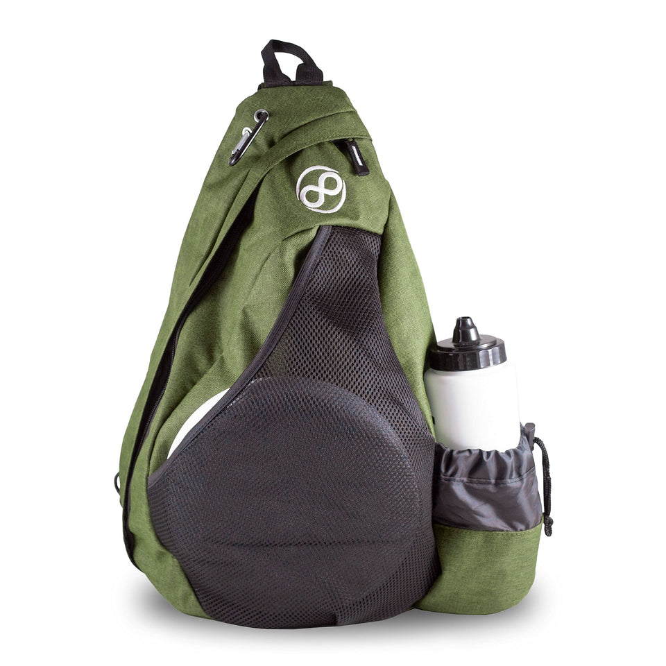 Infinite Discs Slinger Deluxe front view with 12-disc storage for quick access