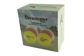 Divergent packaging box for the 8‑disc beginner kit