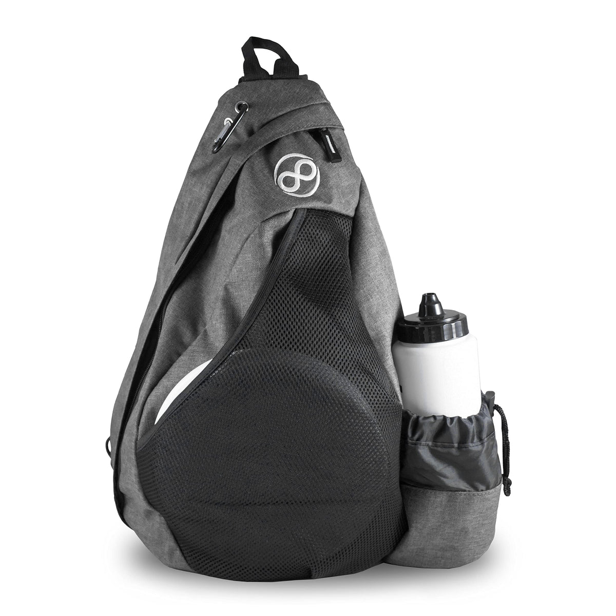 Infinite Discs Slinger Deluxe backpack with 12-disc storage inside for quick rounds
