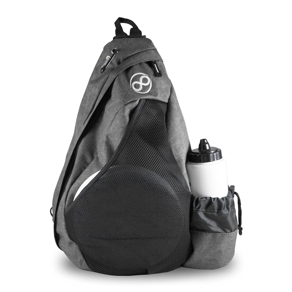 Infinite Discs Slinger Deluxe backpack with 12-disc storage inside for quick rounds