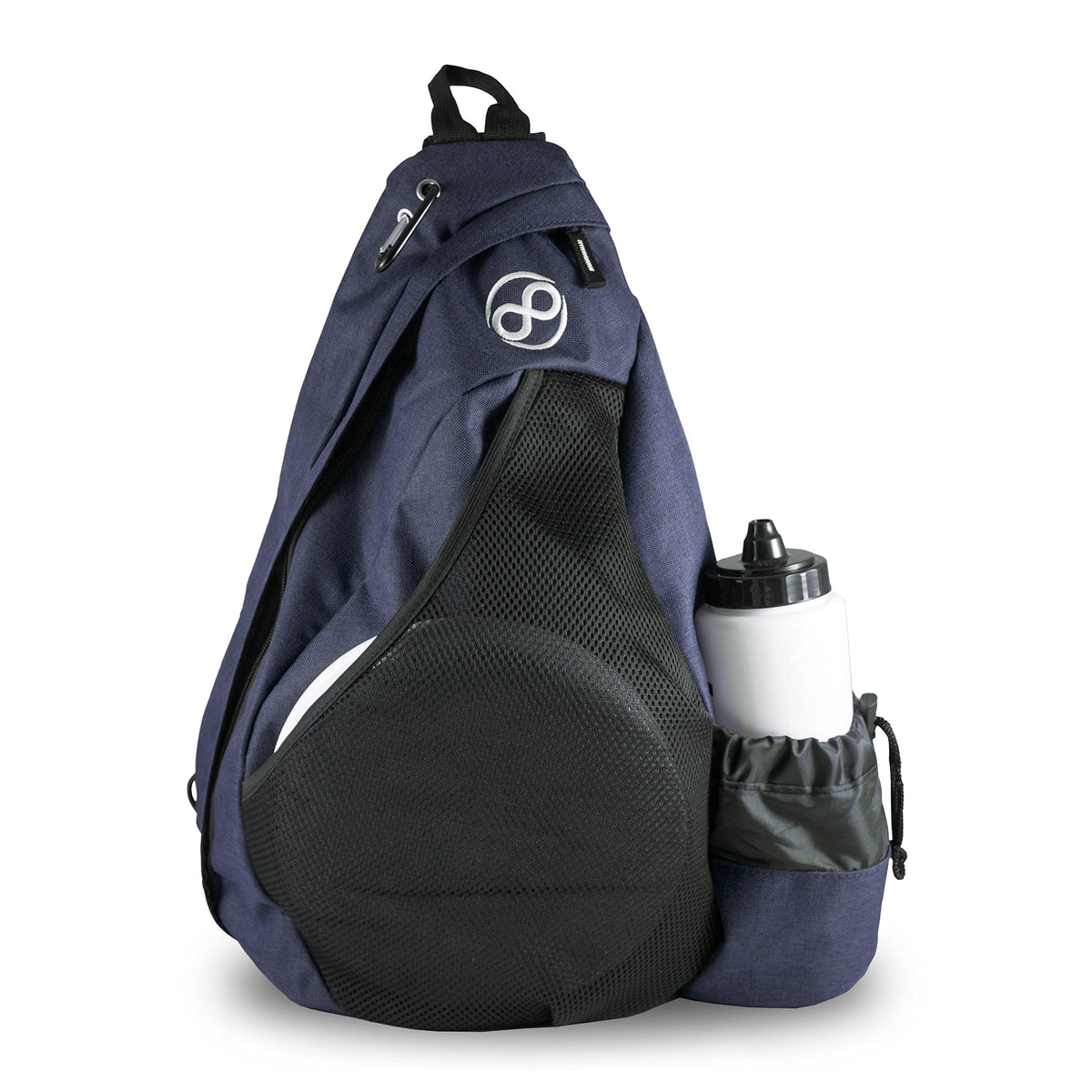Infinite Discs Slinger Deluxe backpack main compartment showing 12-disc capacity for quick access