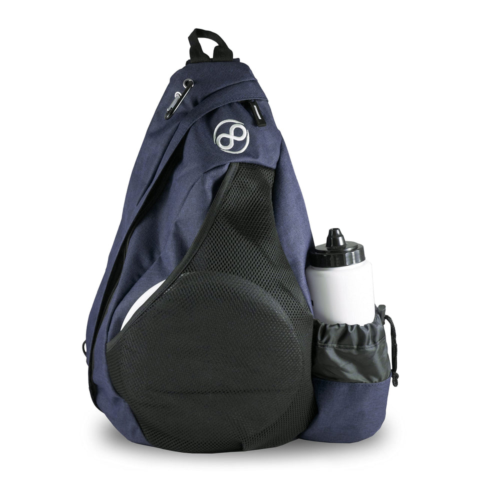 Infinite Discs Slinger Deluxe backpack main compartment showing 12-disc capacity for quick access