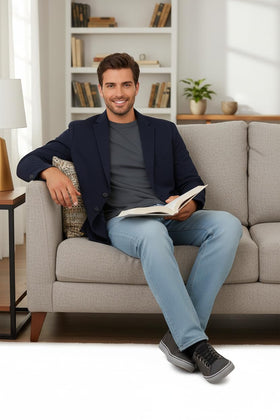 INGEAR folded charcoal base layer ready for easy closet storage