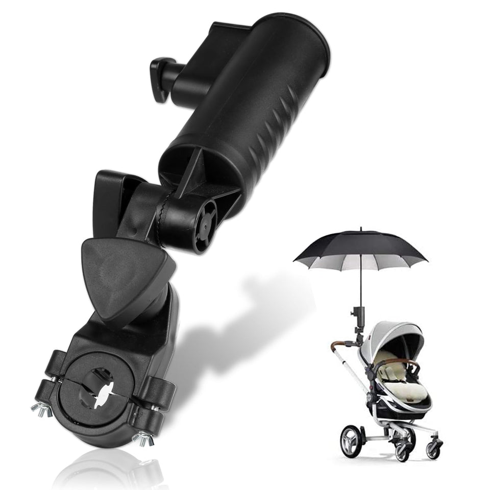 INNOLIFE universal golf push cart umbrella holder on cart provides hands-free shade during play
