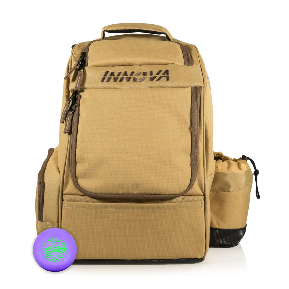 Innova Adventure Pack disc bag holding 25 discs for on-course versatility