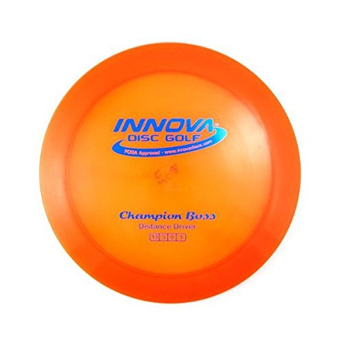 Innova Boss golf disc in flight for long-distance off the tee
