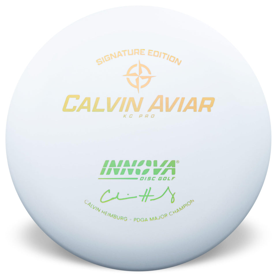 Innova Calvin Aviar Big Bead Putter closeup showing firm KC Pro plastic for precise putts
