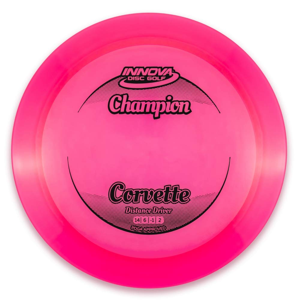 INNOVA Corvette distance driver with Champion plastic delivering stable, predictable fade