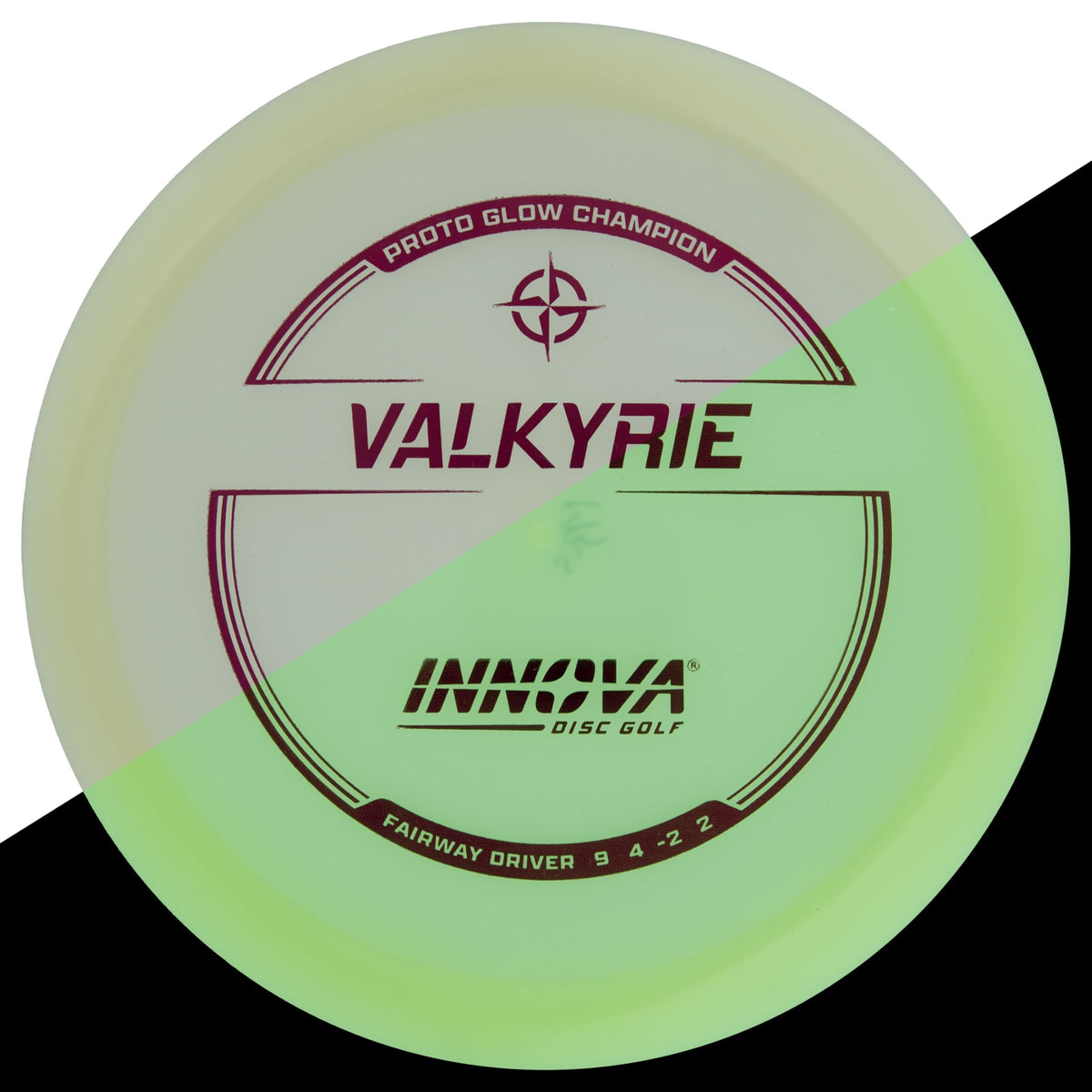 Innova Champion Glow material emphasizes durability for day and night sessions.