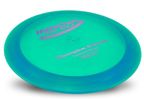 INNOVA Champion Katana front view, a fast long-range driver ideal for turnover and tailwind shots.