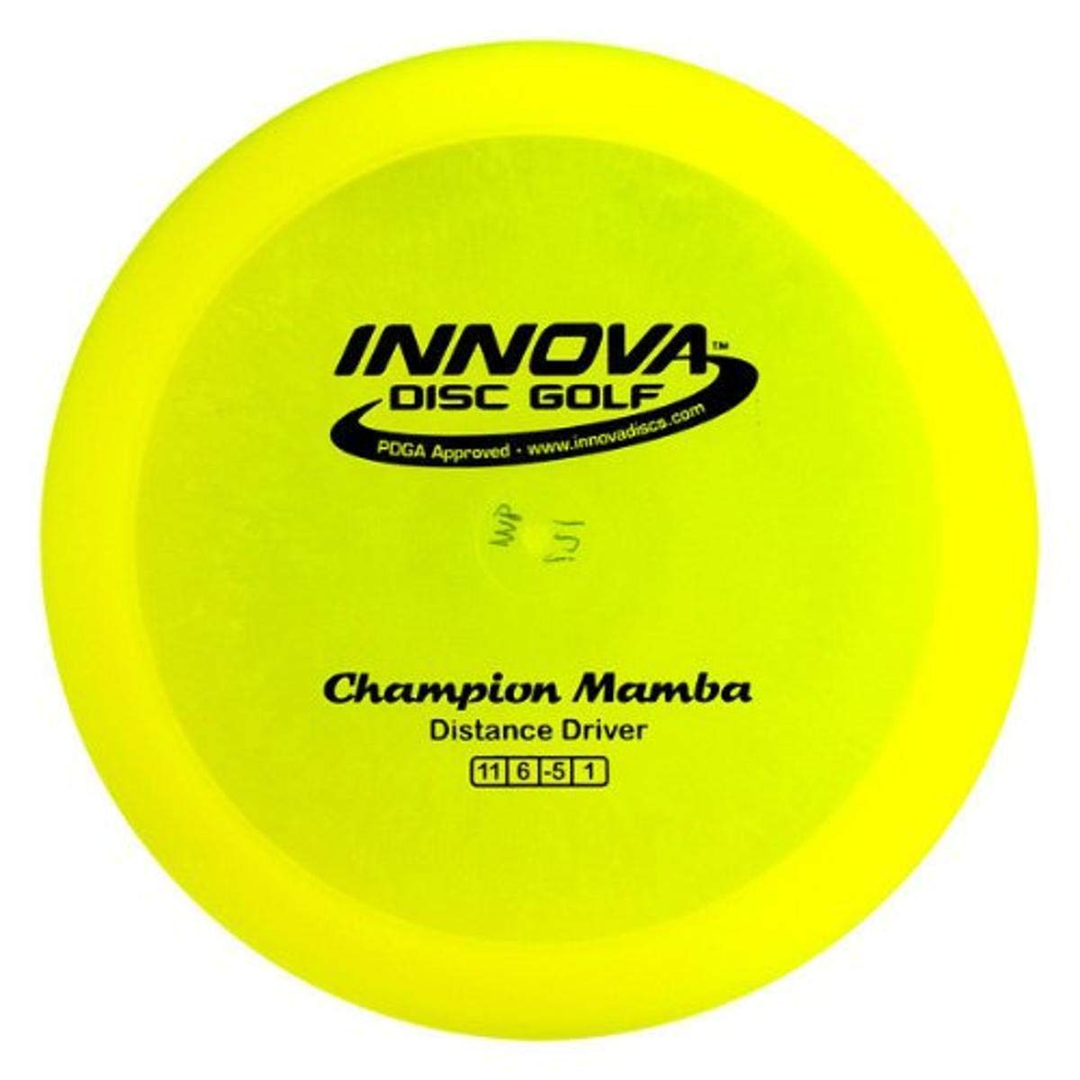Innova Champion Mamba distance driver for turnover and tailwind shots with long-distance potential.